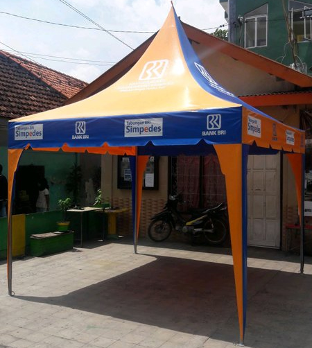 Produksi Tenda Bazar dengan desain custom sesuai pesanan